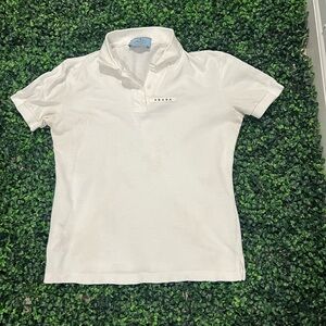 Prada White Polo Size Small